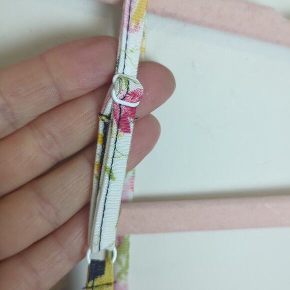 NWT Cottagecore Faux Wrap Maxi Patchwork Dress Ruffles Tiered Women's 8/10 - Picture 9 of 11